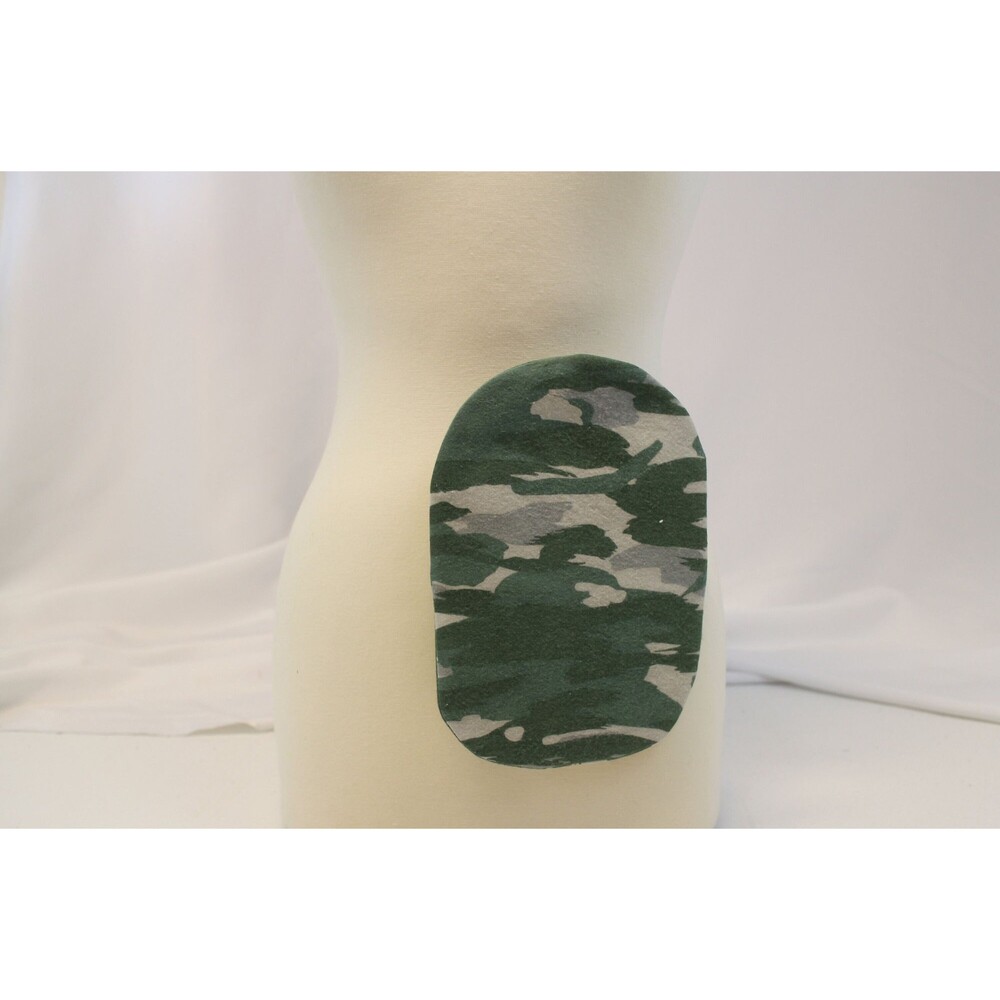 Drainable OR Closed 2 1/4" - 2 3/4" Flannel Camo Ostomy Bag Cover Colostomy
